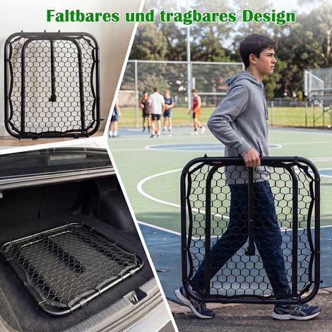 Football Rebounder with Adjustable Angles and Ground Stakes (1/5)
