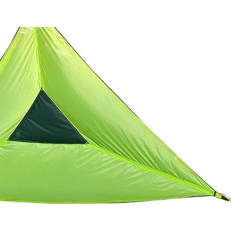 Hamac triangulaire portable multi-personnes pour le camping et la pêche en plein air (vert) (1/5)