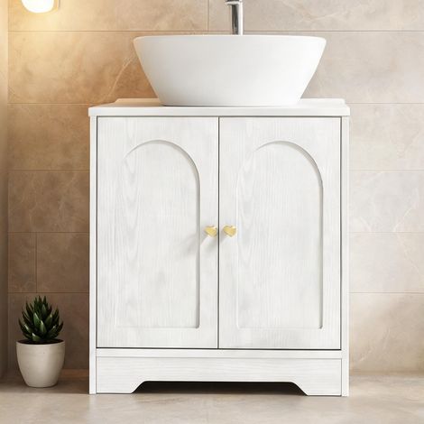 Meuble de salle de bain en melamina de Madera 60 x 30 x 65 cm (1/5)