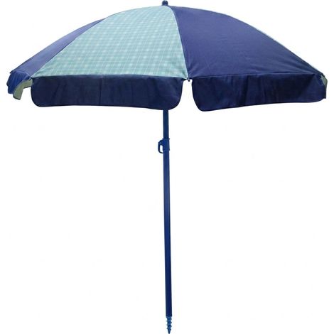 Ombrellone Medina Parasole da Giardino Esterno Terrazzo Spiaggia Ø200cm Azzurro