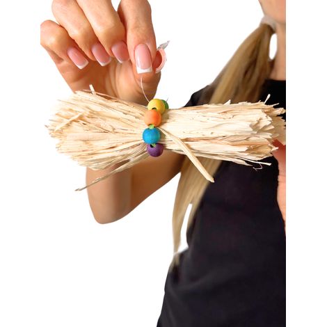 Squiggle Natürliches Maisblattspielzeug für Papageien