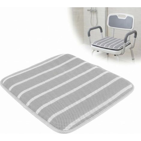 Coussin de siège de douche en maille 4D douce pour banc de douche (1/5)
