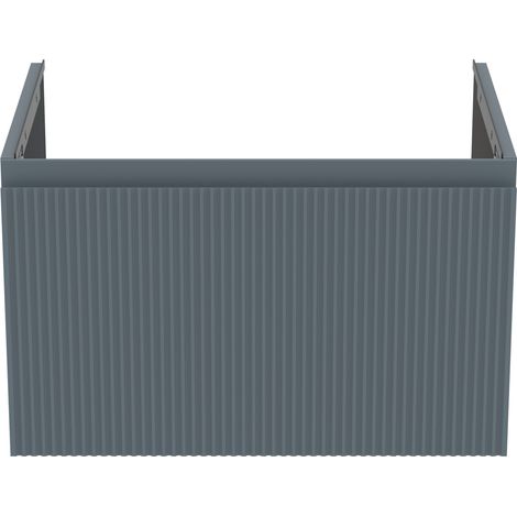Ideal Standard Finesse - Mueble de lavabo, 60x44x38 cm, 1 cajón, Ribbed Matt ashblue E3382UQ (1/5)
