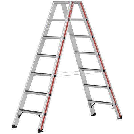 Scaletta 2x6 gradini - Altezza massima di lavoro 2,9m - 862412