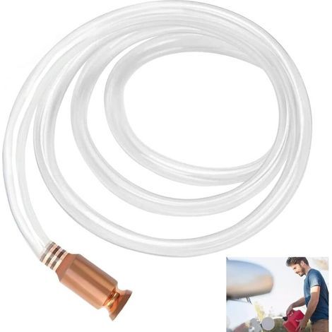 Manuel Tuyau de pompage - Pompe Siphon Manuelle - l'auto-amorçage Tuyau - Pompe à Siphon Carburant avec Tuyau de Siphon de 1.8m,Pompes de transfert de carburant, diesel, eau (1/5)