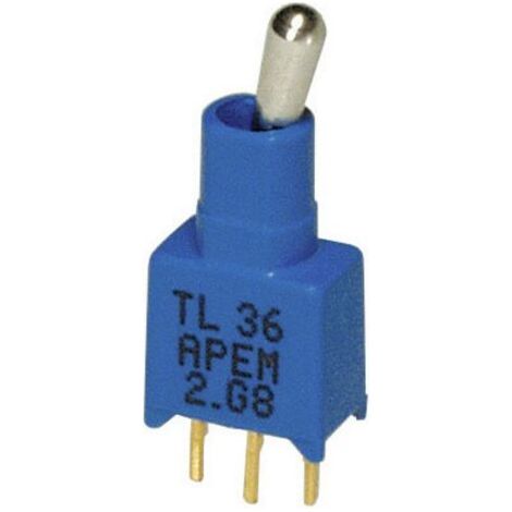 Interrupteur à levier 1 x On/On APEM TL36P005000 20 V DC/AC 0.02 A à accrochage 1 pc(s) D77762 (1/3)