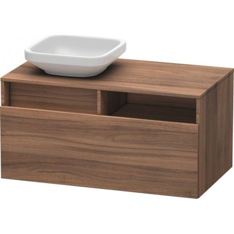 DURASTYLE mobile lavabo 550x1000x500m con taglio sinistro noce naturale