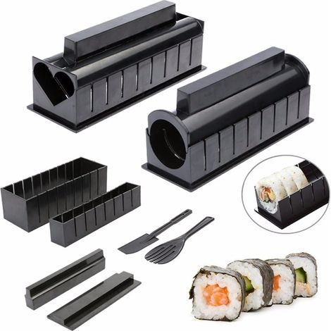 Kit de 10 pièces pour faire des sushis à la maison, moules et (1/4)