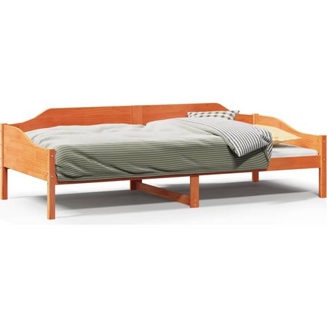 Maison Exclusive - Cama sin colchón madera maciza pino marrón cer (1/5)