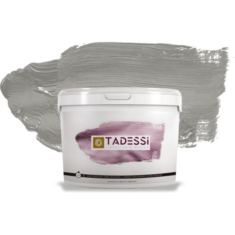 TADESSI Color Vista Wandfarbe Grau - Zementgrau - Matte Dispersionsfarbe - Innenfarbe für Wand und Decke (1/5)
