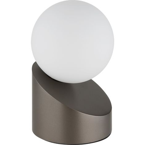 LED Tischlampe Tischleuchte Wohnzimmerlampe Touch Beige Metall Glaskugel opal (1/5)