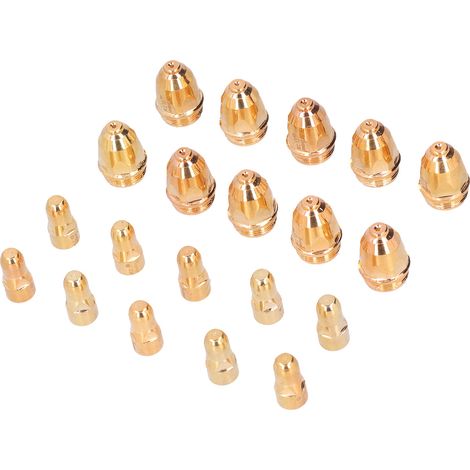 Kit de 10 consommables pour découpeur plasma : électrodes, pointes, buses et accessoires pour torche (1,5 mm P80) (1/5)