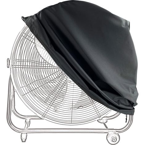 MINKUROW Copertura per ventola industriale impermeabile e antipolvere per ventola a tamburo ad alta velocità da 61 cm Copertura per ventola da pavimento realizzata in materiale resistente per esterni (1/5)