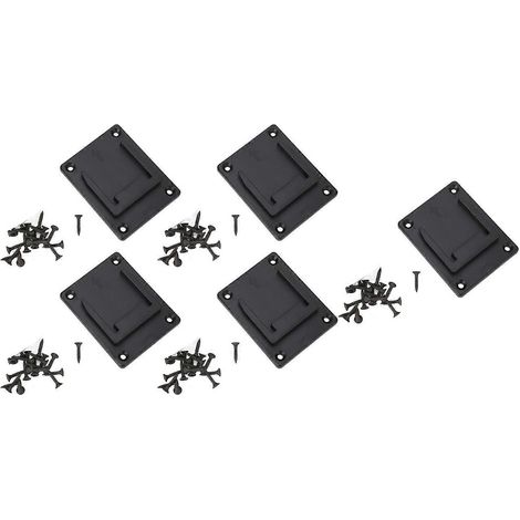 Ensemble de 5 stations d'accueil pour outils, support en plastique ABS noir pour outils à batterie lithium-ion 14,4 V et 18 V (1/4)
