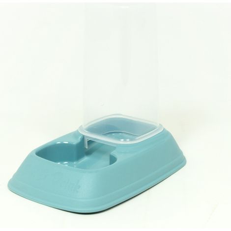 Dispenser Cibo/Acqua 0,7L Per Animali Modello 700083 Colore Azzurro (1/5)