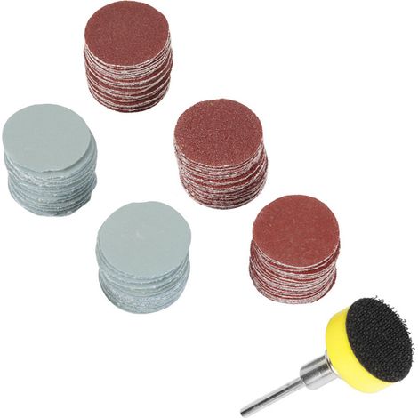 100 gemischte 25-mm-Schleifscheiben zum Schleifen und Polieren - 100er-Packung (1/5)