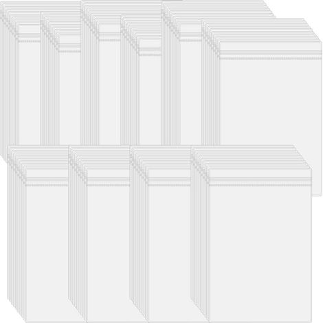 Lot de 100 8 x 12 cm Petits Sachets Plastiques Transparentes,Sachets Zip transparent,Pour bijoux, perles(Taille intérieure 7.5 x 10cm) (1/5)