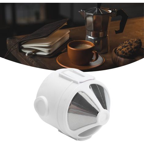 Filtre à café pliable et portable pour la maison, tasse à café à filtration douce, sans papier filtre, maille en acier inoxydable, filtre ultra-fin, filtre à goutte (1/5)