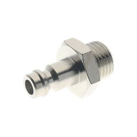 Embout de coupleur RS PRO, Filetage vers Mâle G 1/4 Mâle 1/4pouce 1/4pouces en Laiton ( Prix pour Sachet de 2 ) (1/2)