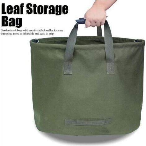 royaluxe - Sac poubelle extérieur multifonctionnel de jardin de grande capacité pliable et réutilisable Extérieur (1/3)