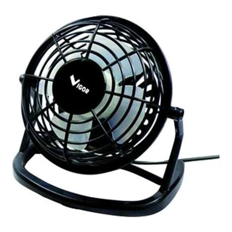 VENTILATORE DA TAVOLO 149x96x146 mm Nero VIGOR MINI ATTACCO USB 2,5W conf. 6 pz