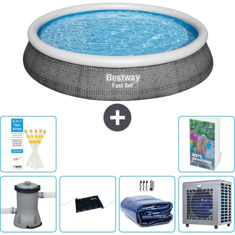 Bestway Piscina Bestway Fast Set Rotonda - 396x84 cm - 7-pezzi  S216 (1/5)