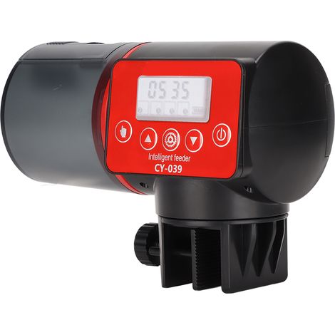 Distributeur automatique de nourriture pour poissons d'aquarium de 200 ml, réglable et multifonctionnel. (1/5)