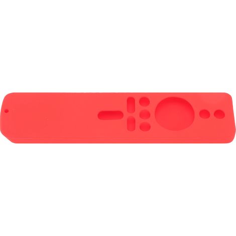 Schutzhülle aus Silikon für die Fernbedienung des Xiaomi TV Stick 4K, rutschfest und mit Trageschlaufe, rot. (1/5)