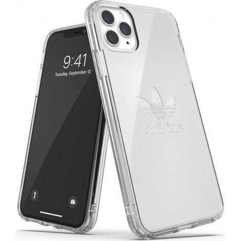 Funda transparente para iPhone 11 Pro Max con logo grande de Adidas (1/5)