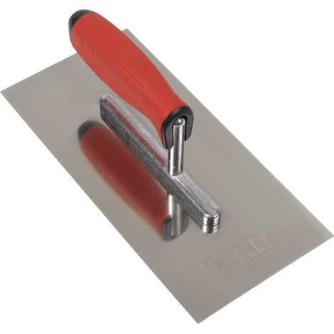 Sealey Stainless Steel 270mm Plastering Trowel Rubber Handle T7800 (1/3)