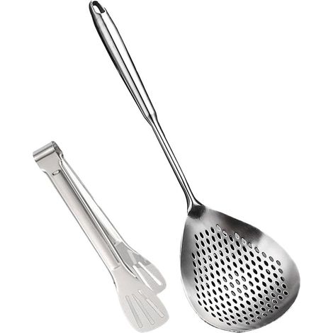 Cuillère à fente pour frire, passoire louche de cuisine (1/5)