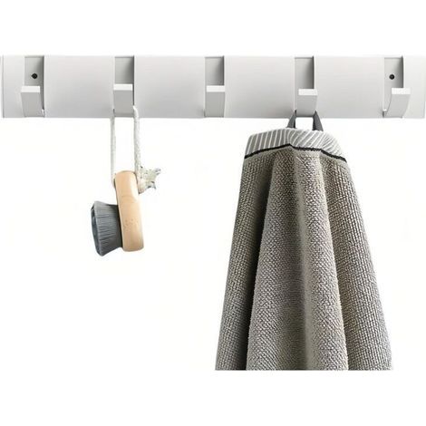 Crochets invisibles renforcés, sans perçage, porte-manteaux muraux pour salle de bain, cintres, crochets de porte pour toilettes/salle de bain (1/4)