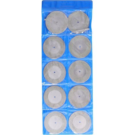 Disque de Coupe Mince 10pcs avec Roule de Ponçage Rond Rouge pour Métal en Bois S 60 Mm / 2,4 Pouces de Broyage (60 mm) (1/5)