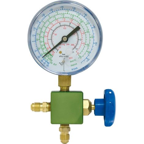 Manómetros de baja presión para R410A con toma vertical 1/8" NPT Ø80 Ø80