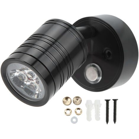 DEESSE SHOP-Lampe de lecture LED pour camping-car, lumière blanche chaude, variateur tactile, 12-30V, 3W, pour chambre à coucher, cabine, camion, remorque, bateau, Yacht (1/5)