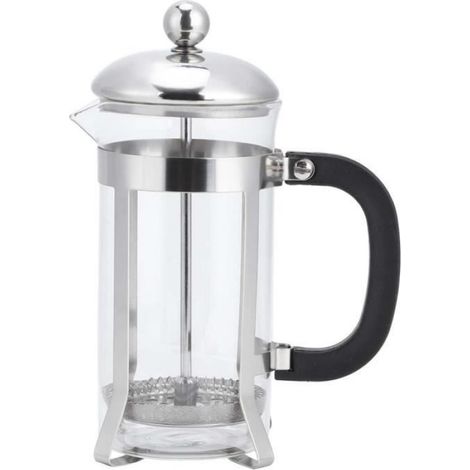 Cafetière Piston - Verre Résistant Chaleur - Filtre À Trois Couches - Pour Café Thé Lait - 350 ml (1/4)