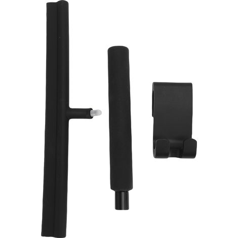 Raclette à vitre avec manche télescopique en acier inoxydable, idéale pour nettoyer les carrelages, les murs, les sols, les voitures et les salles de bain.
