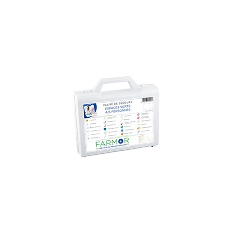 Valise de secours 4-6 personnes gamme espaces verts FARMOR - VAL2645VER