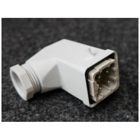 Connecteur multipôles 3P+T 10A 250V capot mâle sortie latérale Hypra Legrand