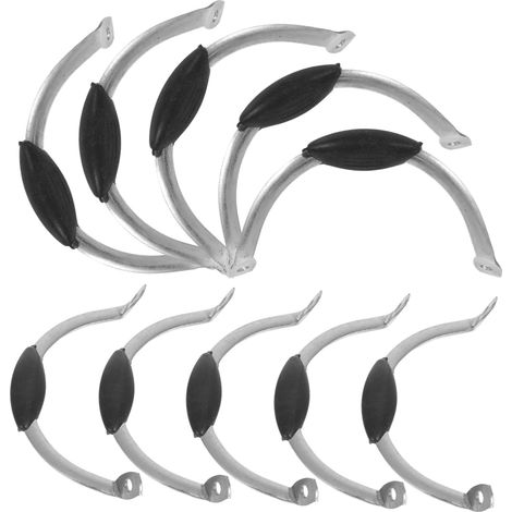 Juego de 10 asas de repuesto para ollas y sartenes de acero inoxidable, para vaporeras, woks y ollas para sopa. (1/4)