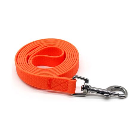 royaluxe -Longe pour Chien, 5m Laisse Chien avec Poignée et Sac de Rangement, Laisses Étanches pour Chiens de Dressage de Toutes Tailles, Laisse Longue Robuste (Orange) (1/5)