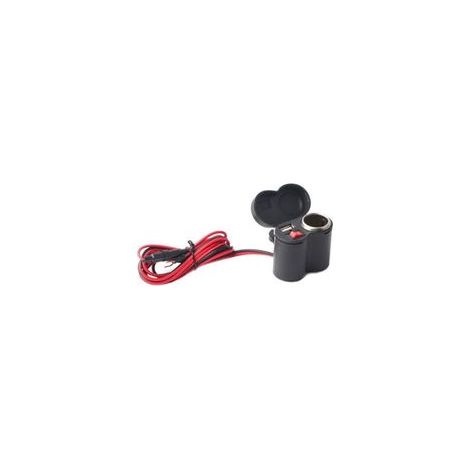Cargador USB, encendedor de cigarrillos antipolvo con soporte para motocicletas, tabletas y teléfonos.