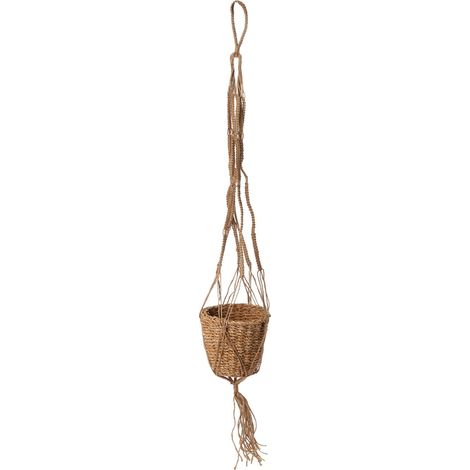 Vaso pensile naturale per fiori e piante -17 x 15 cm