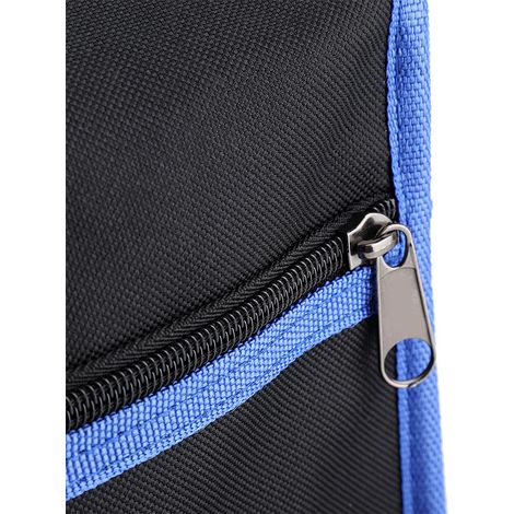 Sacoche porte-outils en tissu Oxford épais, avec bandoulière et organiseur, pour électricien et réparateur (bleu) (1/5)