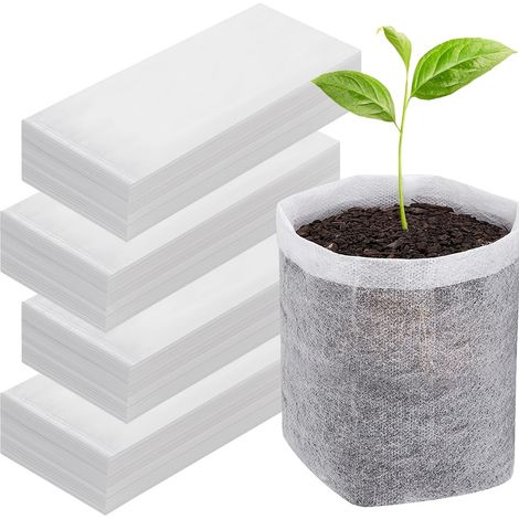 Lot de 400 sacs de culture en non-tissé pour semis (12 x 18 cm) – Pots de germination (1/5)