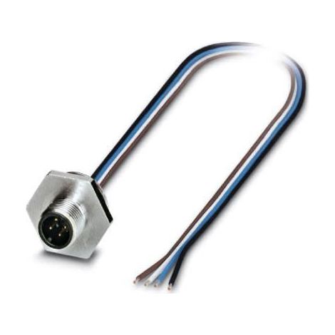 Câble d'actionneur Phoenix Contact 4 conducteurs , M12 Mâle, 500mm ( Prix pour 1 )