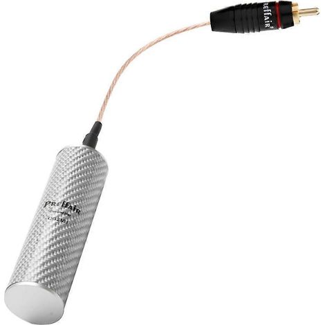 Un boîtier de mise à la terre HiFi compatible avec les amplificateurs, les décodeurs CD et les haut-parleurs, ainsi qu'un câble de prise qui améliore les performances audio. (1/5)
