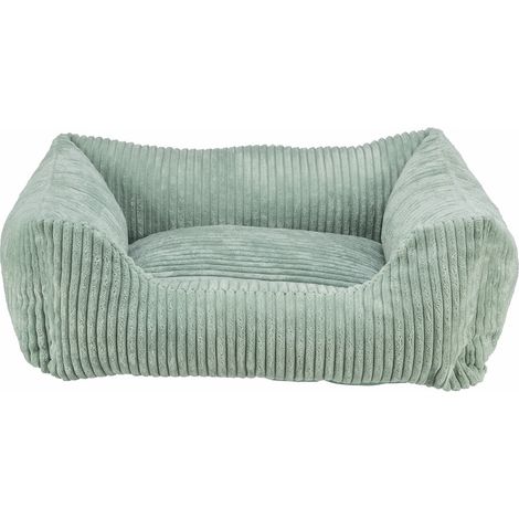 Vital Bett Jonna, Cordplüsch, eckig, 100 x 70 cm, salbei