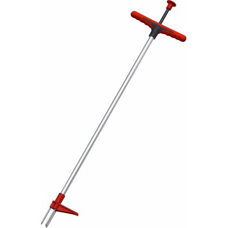Meister Unkrautstecher - 97 cm - Für tiefes Unkraut - Ohne Bücken & rückenschonend - Leichtes & robustes Aluminium