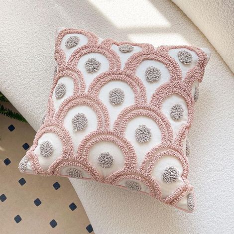 Housse Coussin 45X45 Graphique Blanc Housses De Coussin en Peluche Courte,Coussin Decoratif Confortabl Quatre Saisons Housse Coussin Canape Carrée,Bon Sentiment, Durable (1/5)